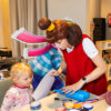 Fun family brunch for two in restaurant Nero
