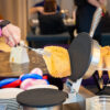 Fun family brunch for two in restaurant Nero